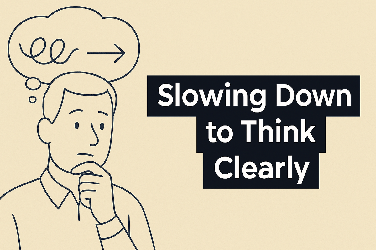 #46 - Slowing down to think clearly