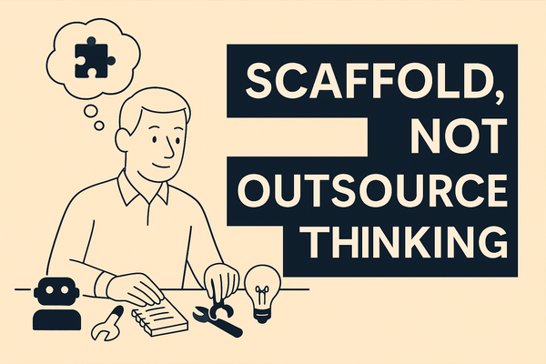 #48 - Scaffold, Not Outsource Thinking